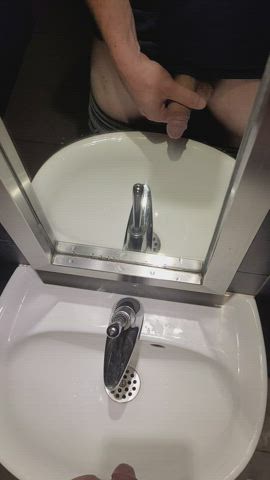 Bathroom Cut Cock Hairy Cock Piss Pissing Public Toilet clip