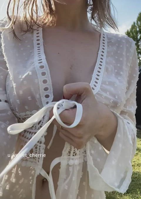 amateur belly button big tits blonde boobs natural tits onlyfans outdoor petite teen