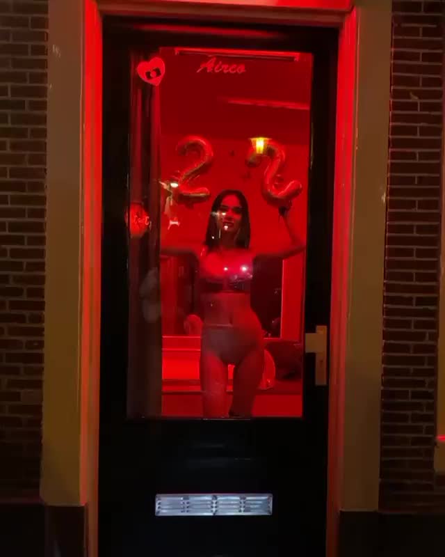 Merve Taskin is in Amstedam red light district, pretending a whore
