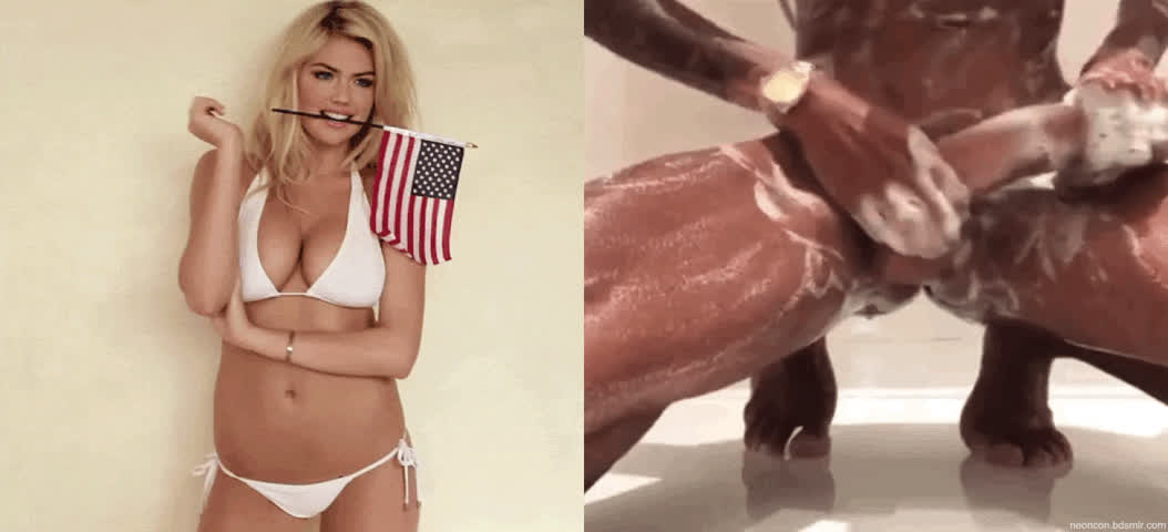 Kate Upton and a foamy BBC