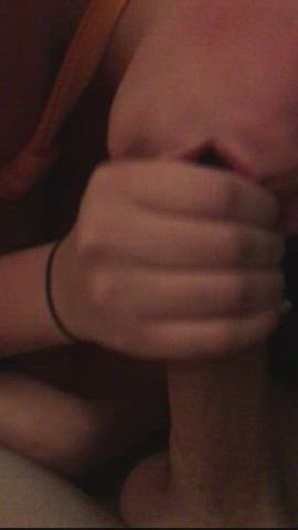 Amateur Blowjob Cum In Mouth Cumshot Handjob Homemade Hotwife Real Couple Wife clip