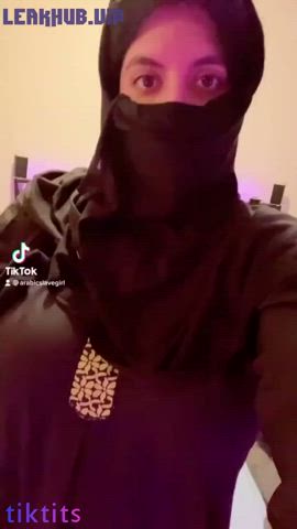 big tits boobs hijab clip
