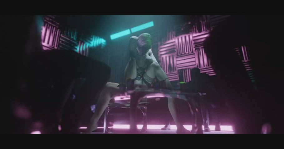 Cyberpunk Judy Alvarez Getting Wasted At The Nightclub 3D Hentai