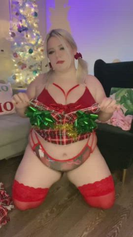 bbw christmas chubby strip clip