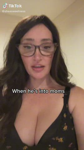 amateur big tits cleavage homemade milf tiktok clip