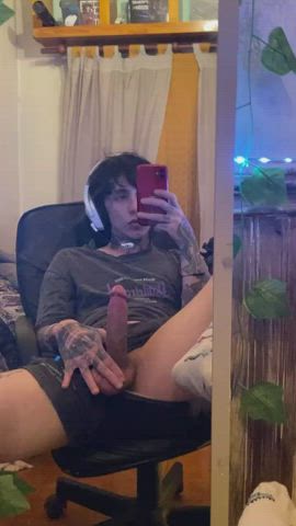 big dick cumshot tattoo teen clip