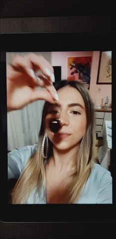brazilian celebrity cumshot ejaculation food fetish jerk off tribute clip