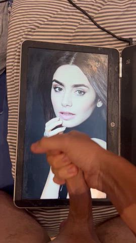 My newest Lily Collins Cum Tribute