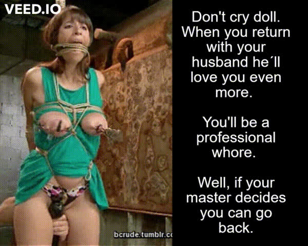 BDSM Caption Master/Slave Tits Torture clip