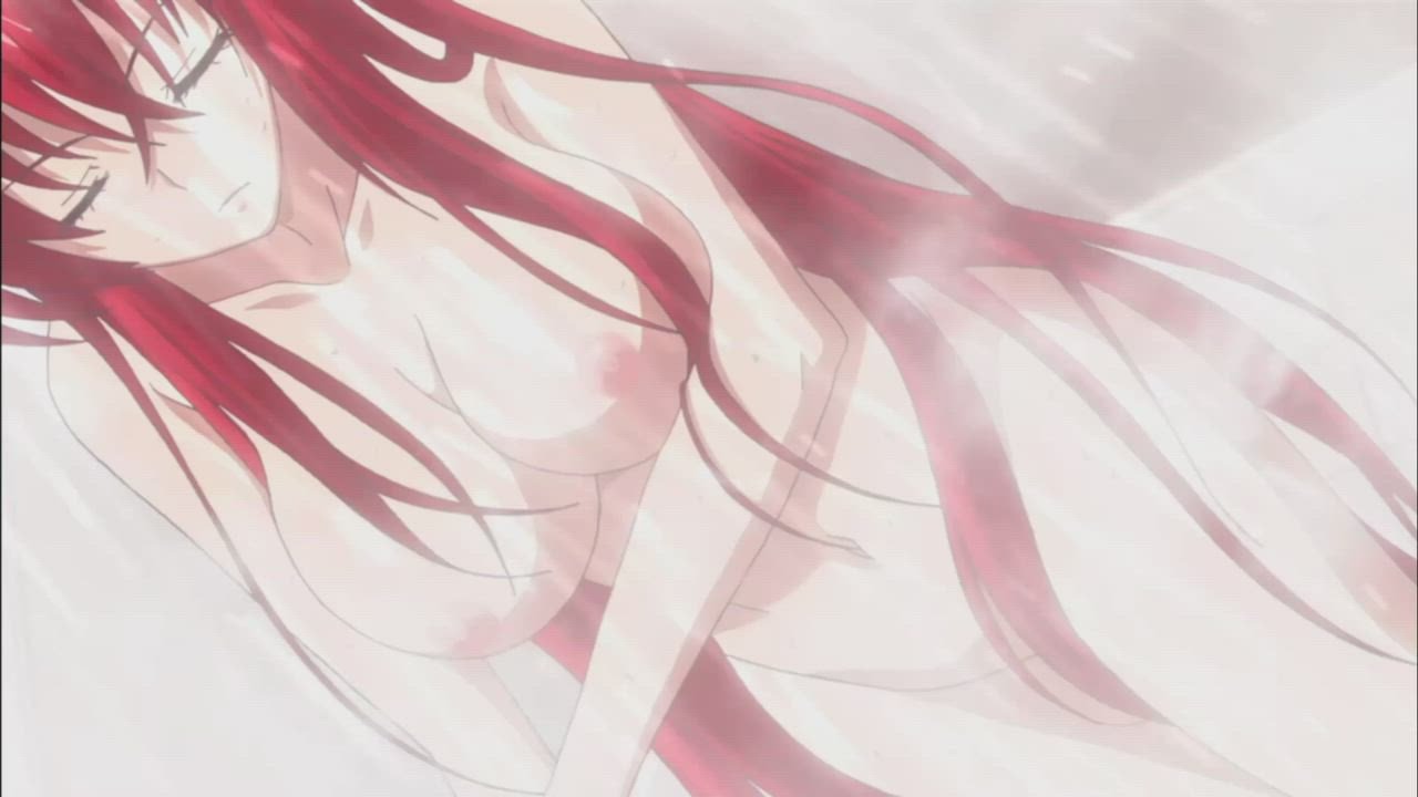 Anime Big Tits Ecchi Naked Redhead Shower Tits clip