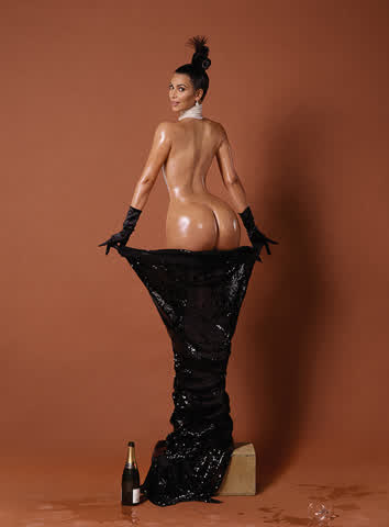 big tits celebrity kim kardashian milf oiled clip