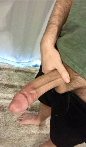 Playing with my thick Saturday morning wood