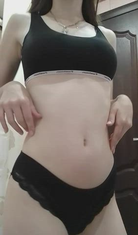 Hot body girl taking off black underwear + full video in the comments