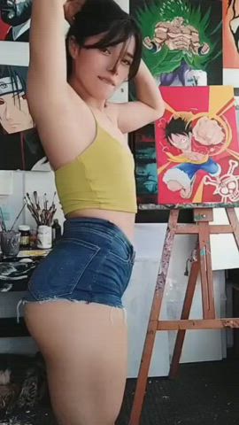 Anime Booty Shorts clip