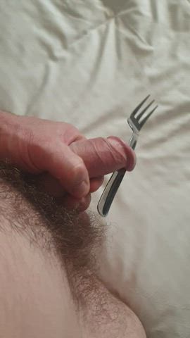 Here's me forking myself a little harder, just for a special fan