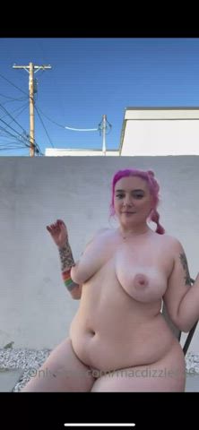 bbw candid chubby clip