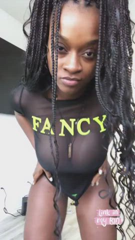 Big Tits Ebony See Through Clothing clip