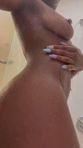 Big Ass Bubble Butt Ebony NSFW Nipple Piercing Nude Shower Small Tits Tease Porn