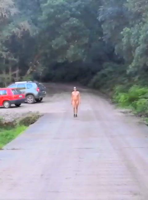 cute naked nude nudes nudist nudity outdoor public solo teen clip