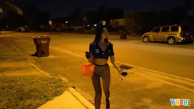 COP IS GETTING FUCKED CAW CAW