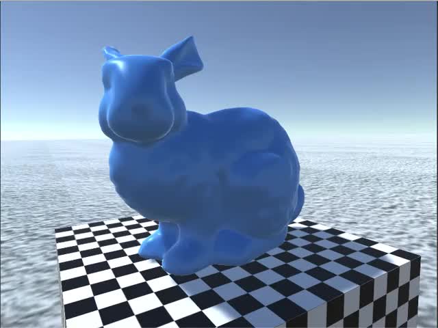 Mesh Melter demo - Melting the Stanford bunny