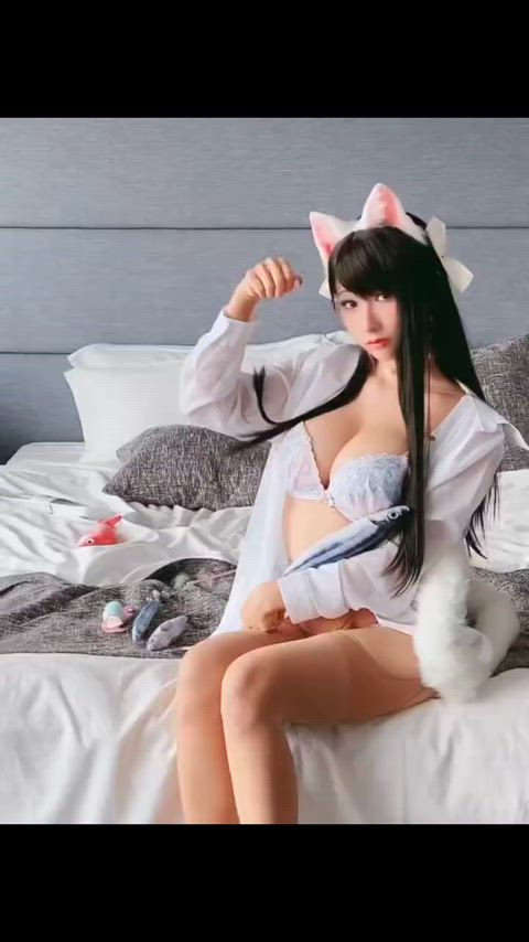 asian big tits cosplay cute taiwanese clip