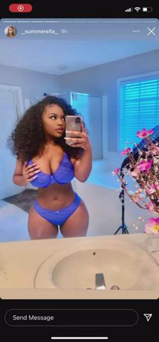 Big Tits Bra Cleavage Cute Ebony Panties clip