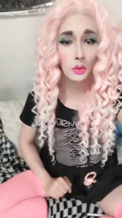 bimbo bimbofication sissy trans clip
