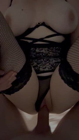 hotwifesteph hotwife lingerie milf missionary thick cock clip