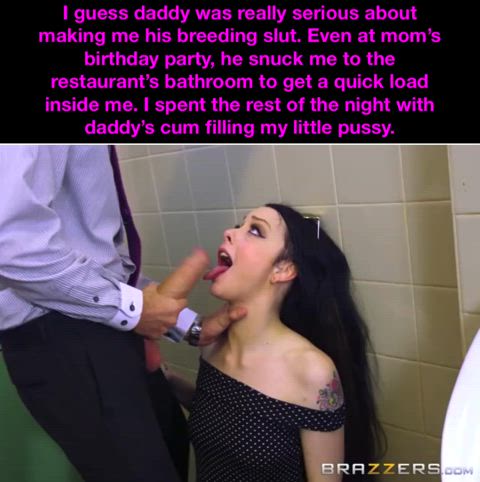 When dad says you’re his slut now, he means it.