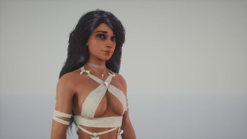 3D Bouncing Tits Cleavage Jiggling clip