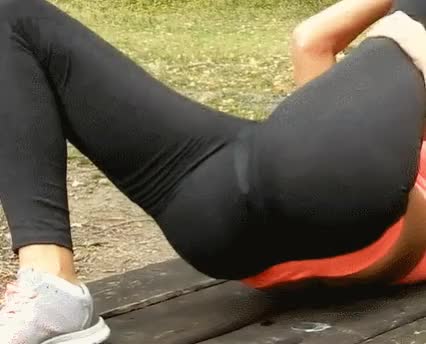 pissing while stretching