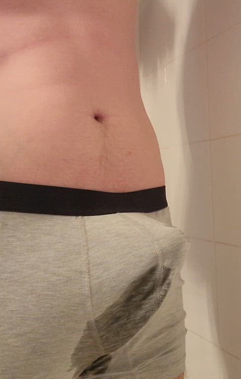 Already failed holding in my Grey panties so here's me wetting myself. The relief