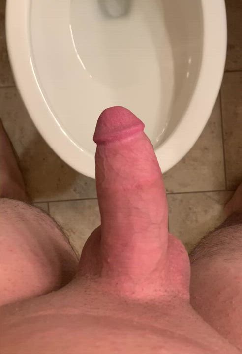 Just my thick cock pissing