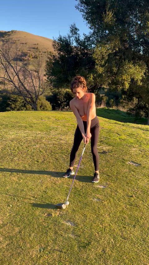 Topless golf is back in season