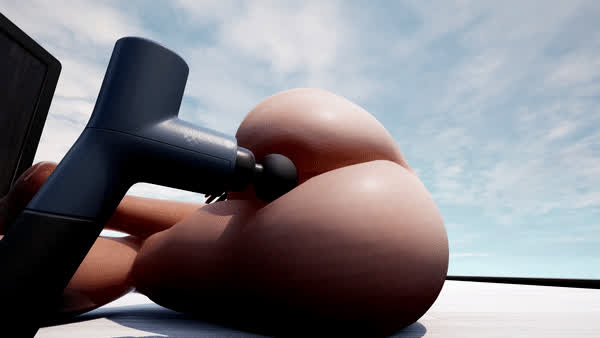 3D Big Ass Bouncing Massage Vibrator clip