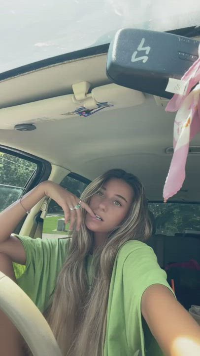 Big Tits Bikini Car Long Hair TikTok clip