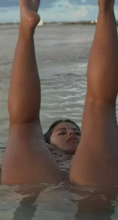 Ass Ass Clapping Asshole Beach Jiggling Latina MILF Nude Outdoor Pussy Pussy Lips