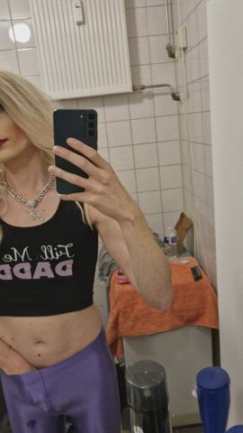big dick femboy jerk off leggings sissy sissy slut trans clip