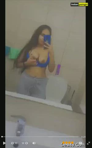 Amateur Big Tits College Cute Indian Schoolgirl Selfie Teen Tits clip