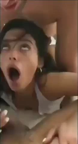amateur handjob latina sucking threesome clip