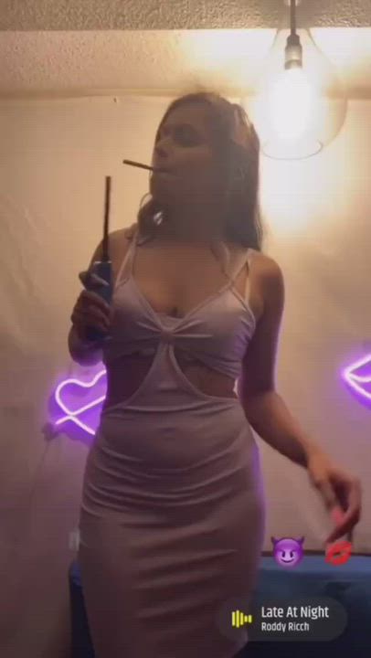 High Heels Smoking Sucking clip