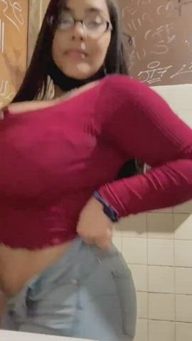 Bubble Butt Jiggling Latina Panties Public clip