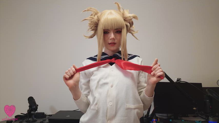 ass blonde cosplay costume pussy rule34 schoolgirl thong uniform upskirt clip