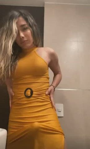 Big hard cock in tight dress. April_Rose19 from Chaturbate