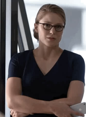 Your gf [Melissa Benoist] watching your visiting black friend talk to you