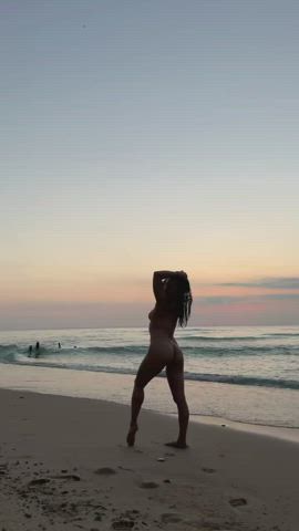 asian beach fitness lana violet nude yoga clip