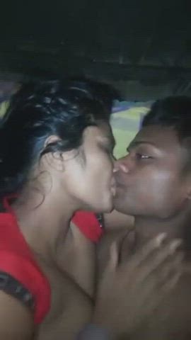Aunty Desi Kissing clip