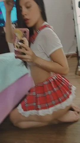 cute latina schoolgirl teen clip