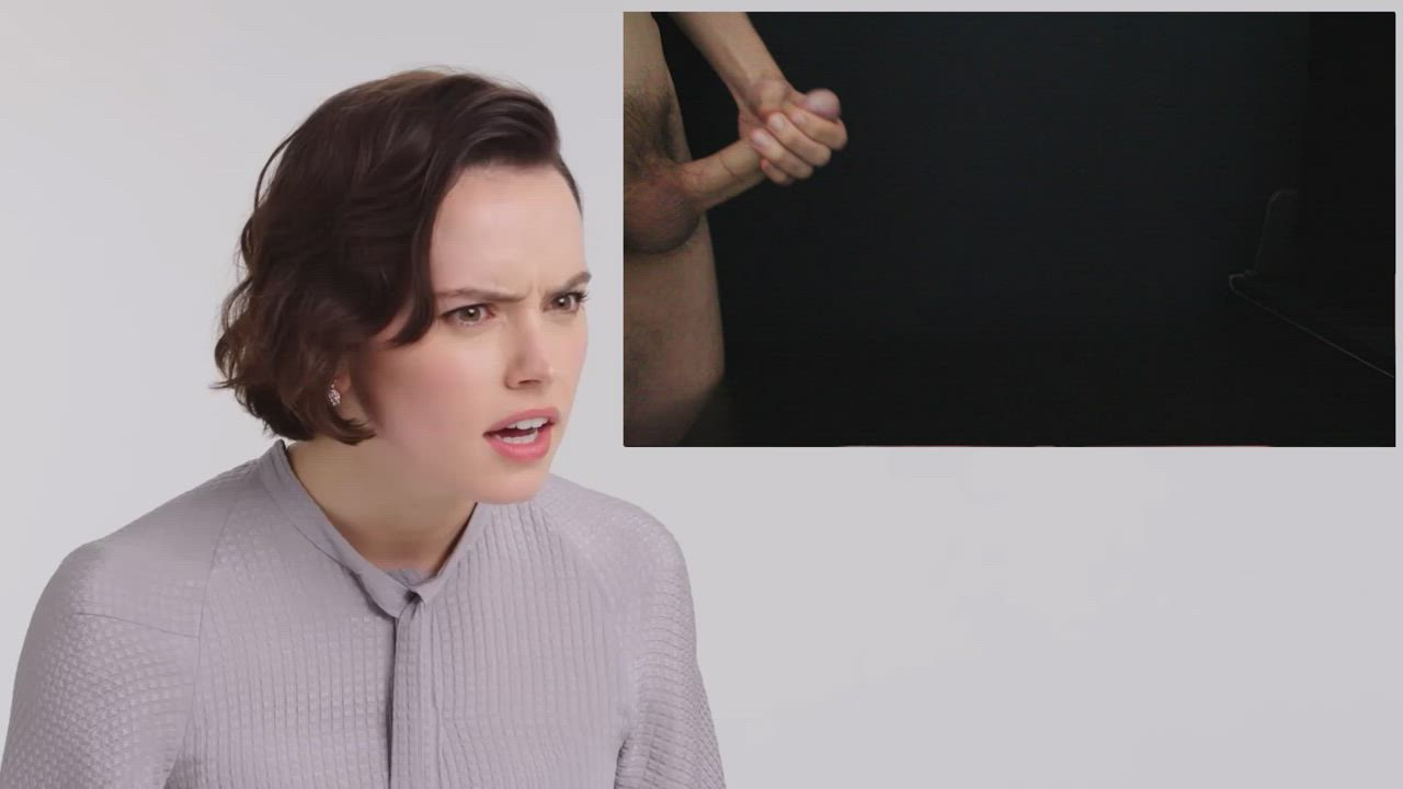 Daisy Ridley seems quite impressed with my cumshot